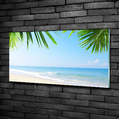 Foto glasbild Tropischer Strand