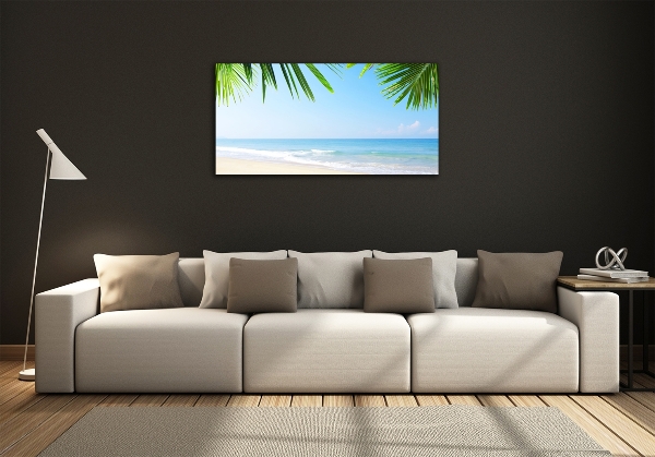 Foto glasbild Tropischer Strand