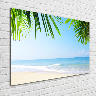 Foto glasbild Tropischer Strand