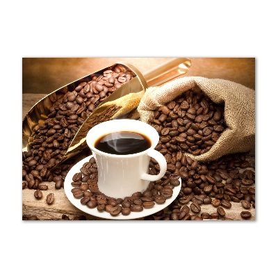 Bild auf glas Eine Tasse Kaffee