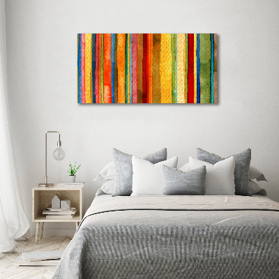 Glasbild Bunte Streifen
