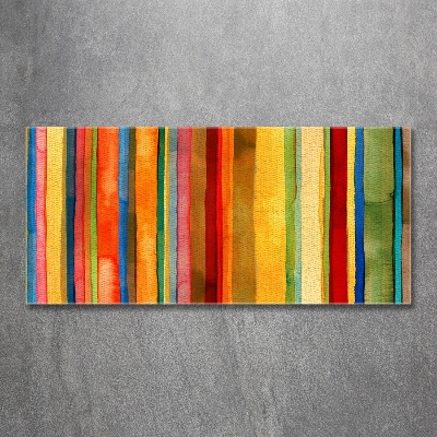 Glasbild Bunte Streifen