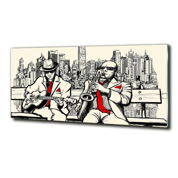 Bild auf glas New York Jazz