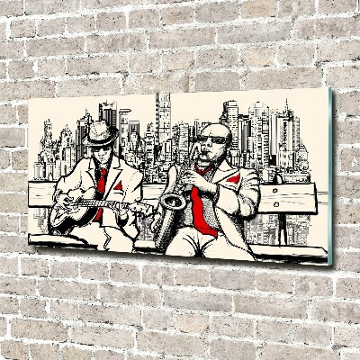 Bild auf glas New York Jazz