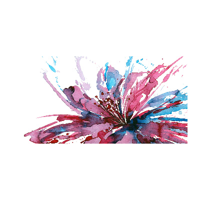 Bild auf glas Abstrakte Blume