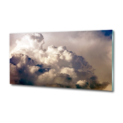 Glasbild Wolken am Himmel