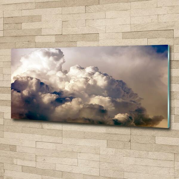 Glasbild Wolken am Himmel