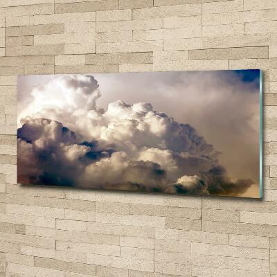 Glasbild Wolken am Himmel