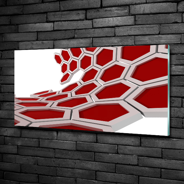 Glasbild 3D-Abstraktion