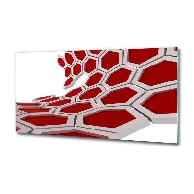 Glasbild 3D-Abstraktion