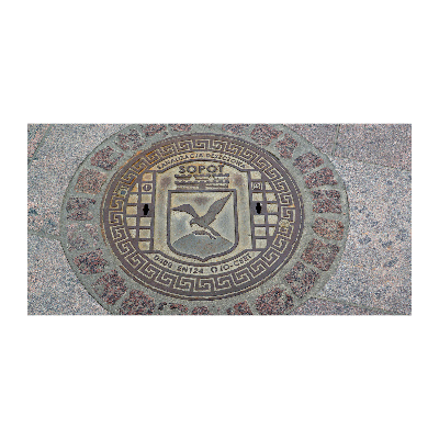 Foto glasbild Sopot-Brunnen