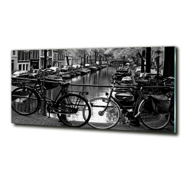 Foto glasbild Amsterdam Bikes
