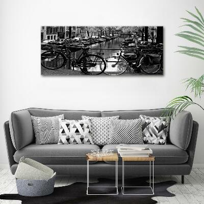 Foto glasbild Amsterdam Bikes