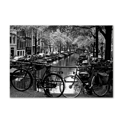 Foto glasbild Amsterdam Bikes