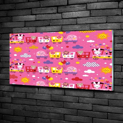 Bild auf glas Tiere im Zug