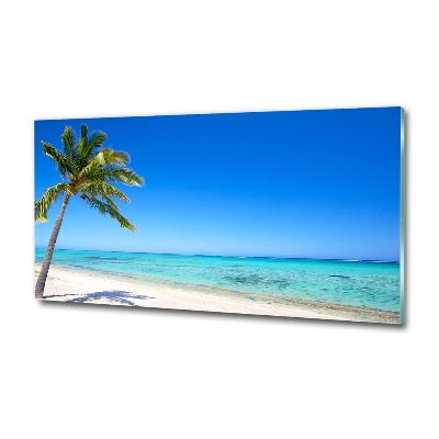Foto glasbild Tropischer Strand