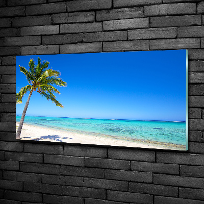 Foto glasbild Tropischer Strand