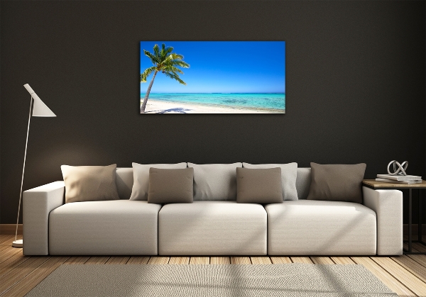 Foto glasbild Tropischer Strand