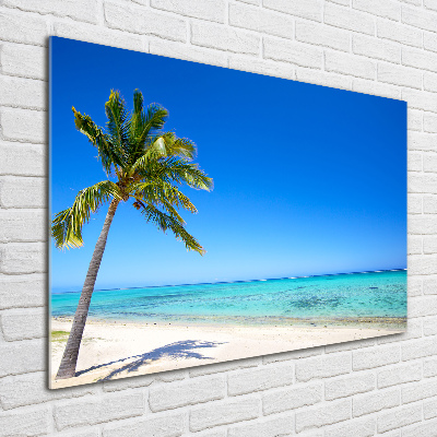 Foto glasbild Tropischer Strand