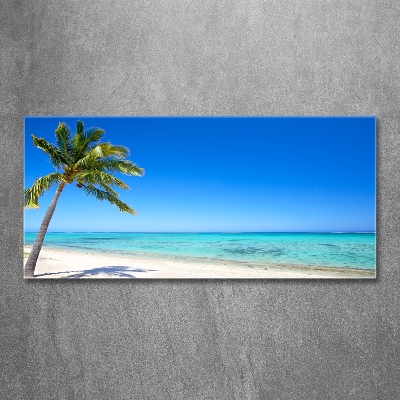 Foto glasbild Tropischer Strand