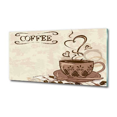 Glasbild Aromatischer Kaffee