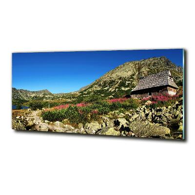 Foto glasbild Schäferhütte im Tal