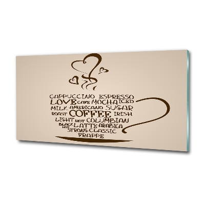 Foto glasbild Eine Tasse Kaffee