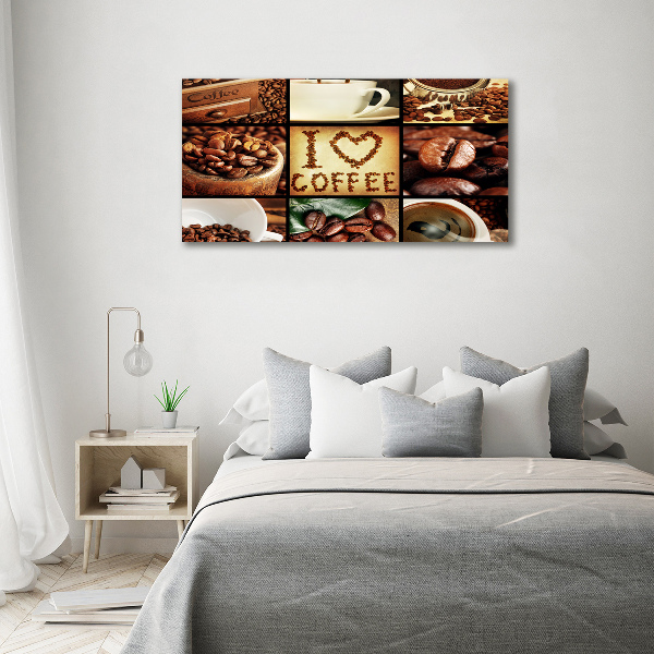 Bild auf glas Kaffeecollage