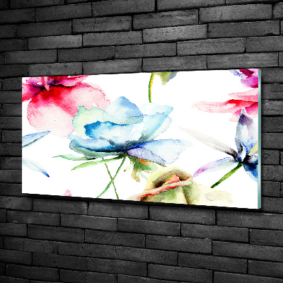 Bild auf glas Mohnblumen