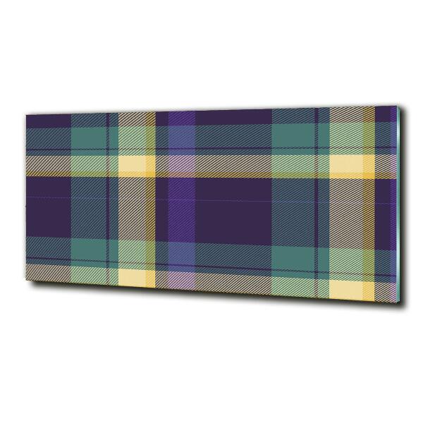 Glasbild Karierte Textur