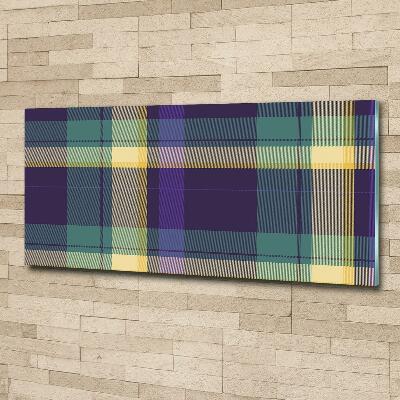 Glasbild Karierte Textur