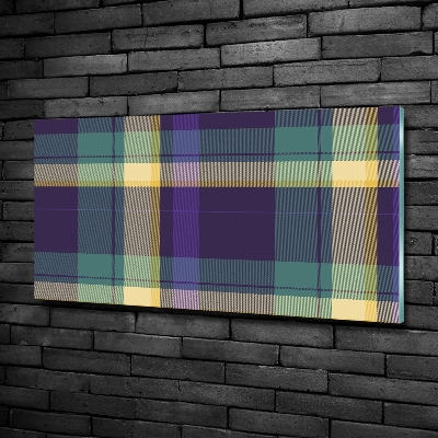 Glasbild Karierte Textur