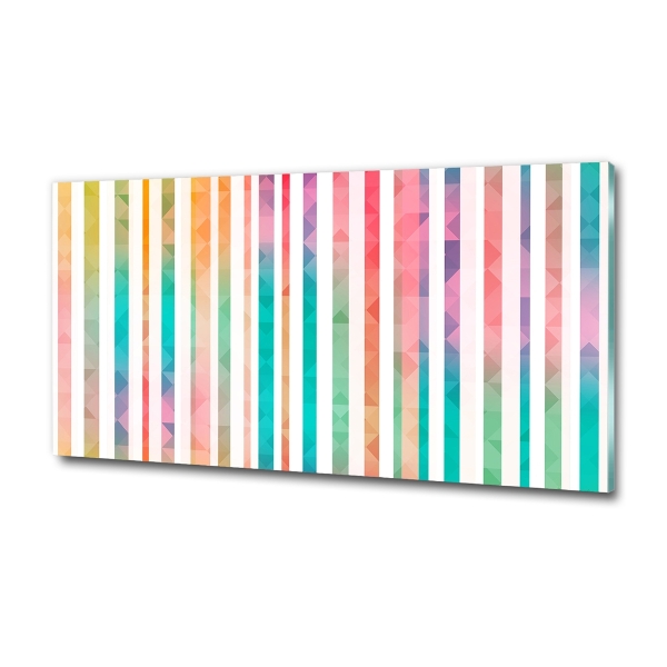 Glasbild Regenbogenstreifen