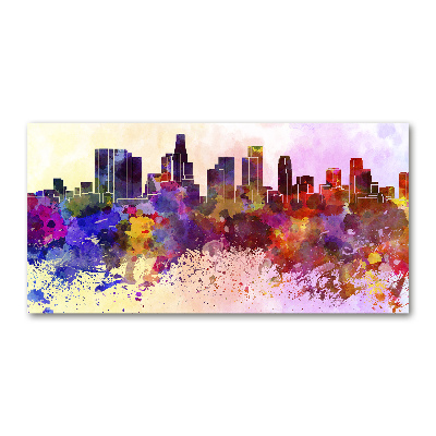 Glasbild Farben von Los Angeles