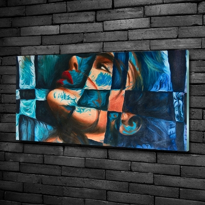 Foto glasbild Abstrakte Frau