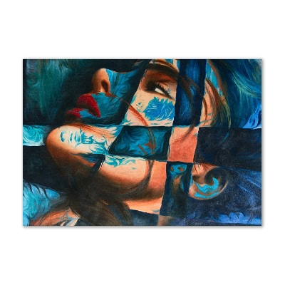 Foto glasbild Abstrakte Frau