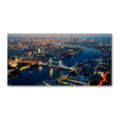 Foto glasbild London aus der Vogelperspektive