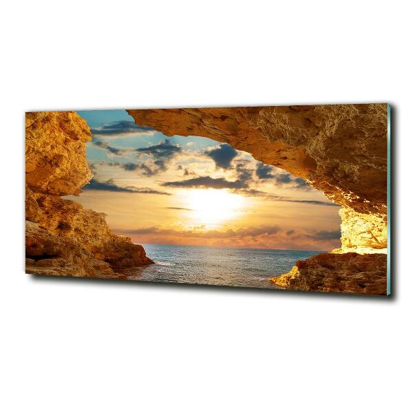 Bild auf glas Grotte am Meer