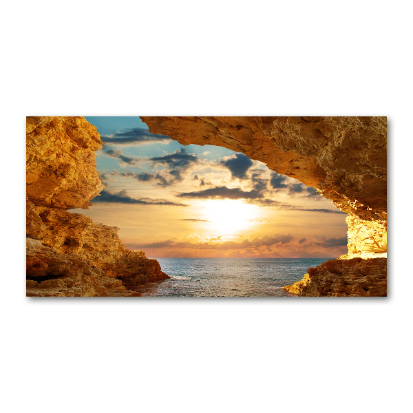 Bild auf glas Grotte am Meer