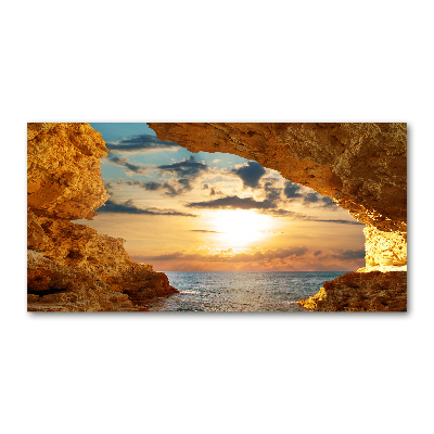 Bild auf glas Grotte am Meer