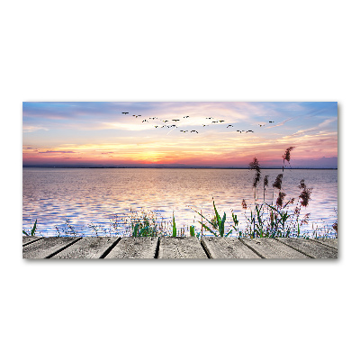 Foto glasbild Lake West