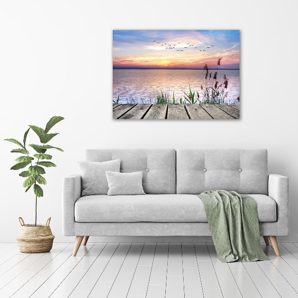 Foto glasbild Lake West