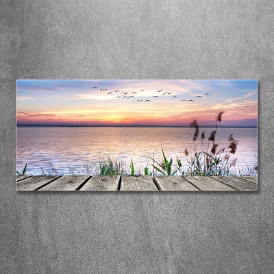 Foto glasbild Lake West