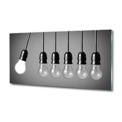 Glasbild Sechs Glühbirnen