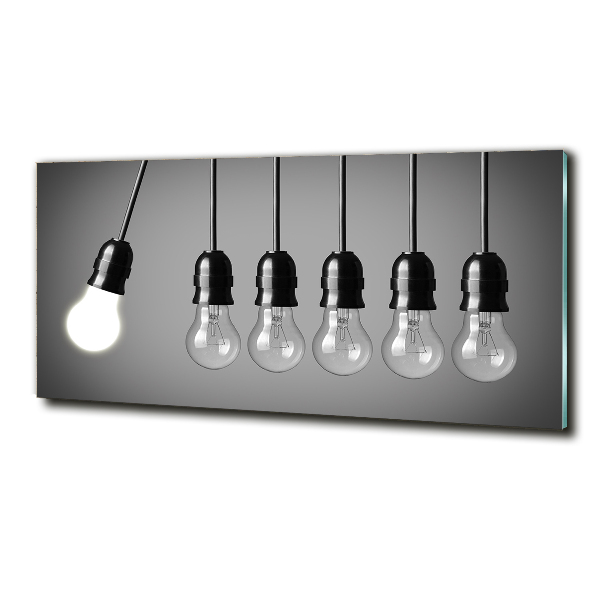 Glasbild Sechs Glühbirnen