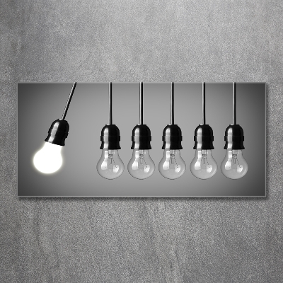 Glasbild Sechs Glühbirnen