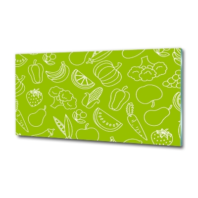 Bild auf glas Obst und Gemüse