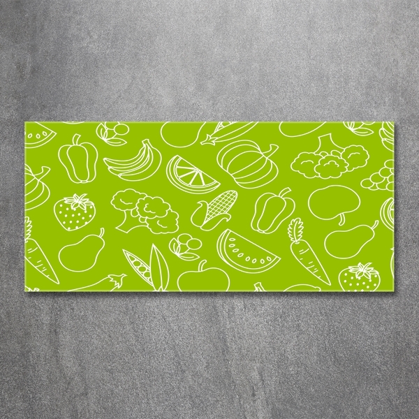 Bild auf glas Obst und Gemüse