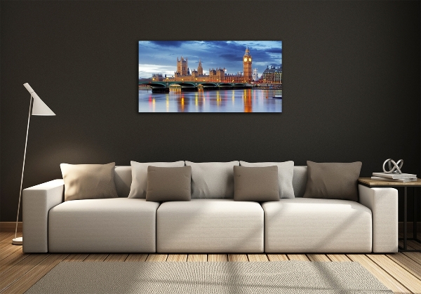 Glasbild Themse London