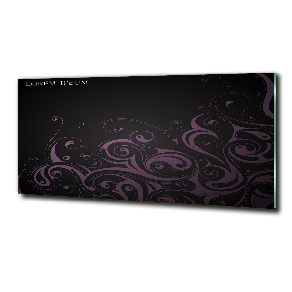 Foto glasbild Ornamente